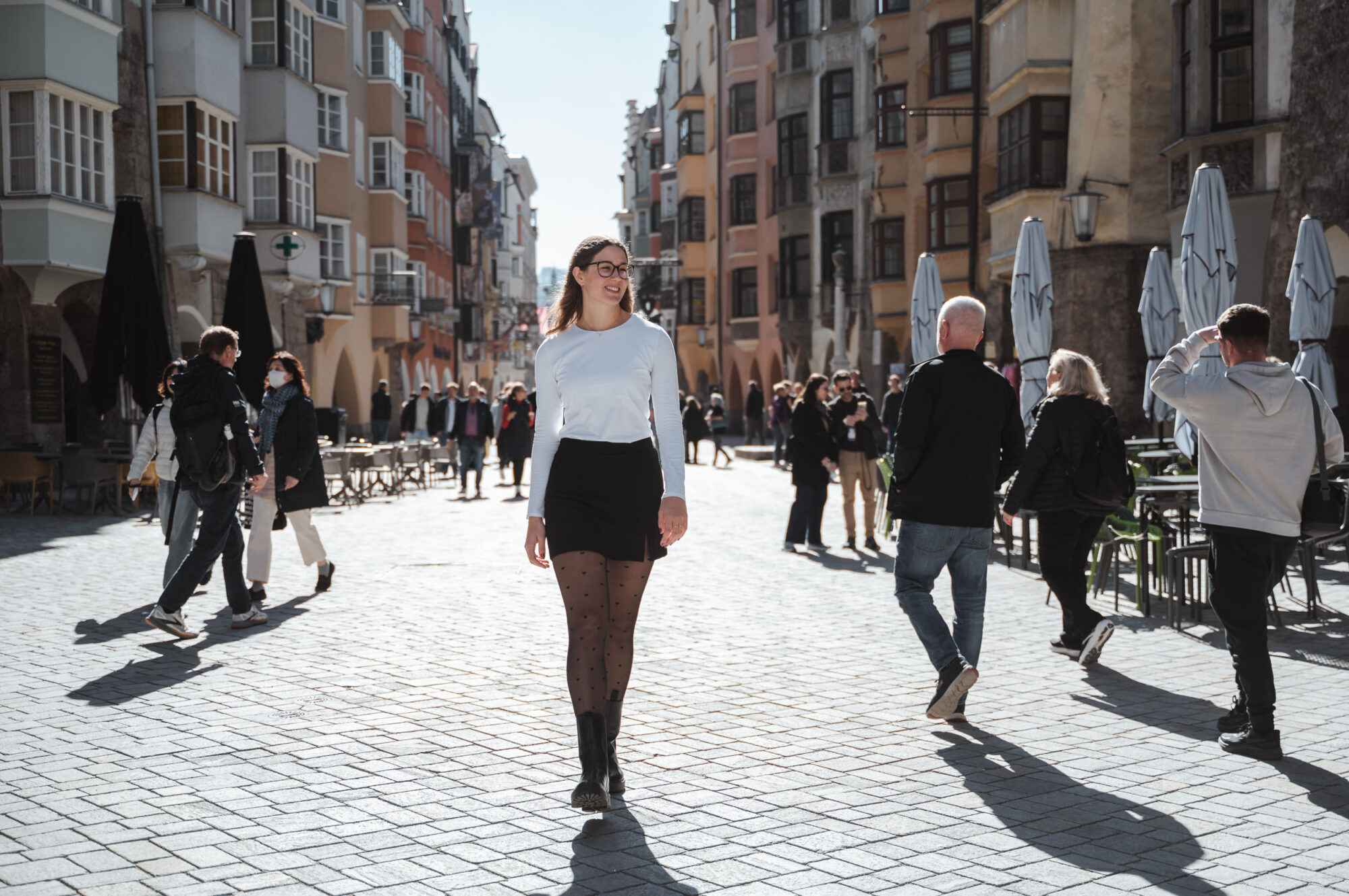 Stadtshooting Innsbruck Giulia de Lucia Oktober 2025